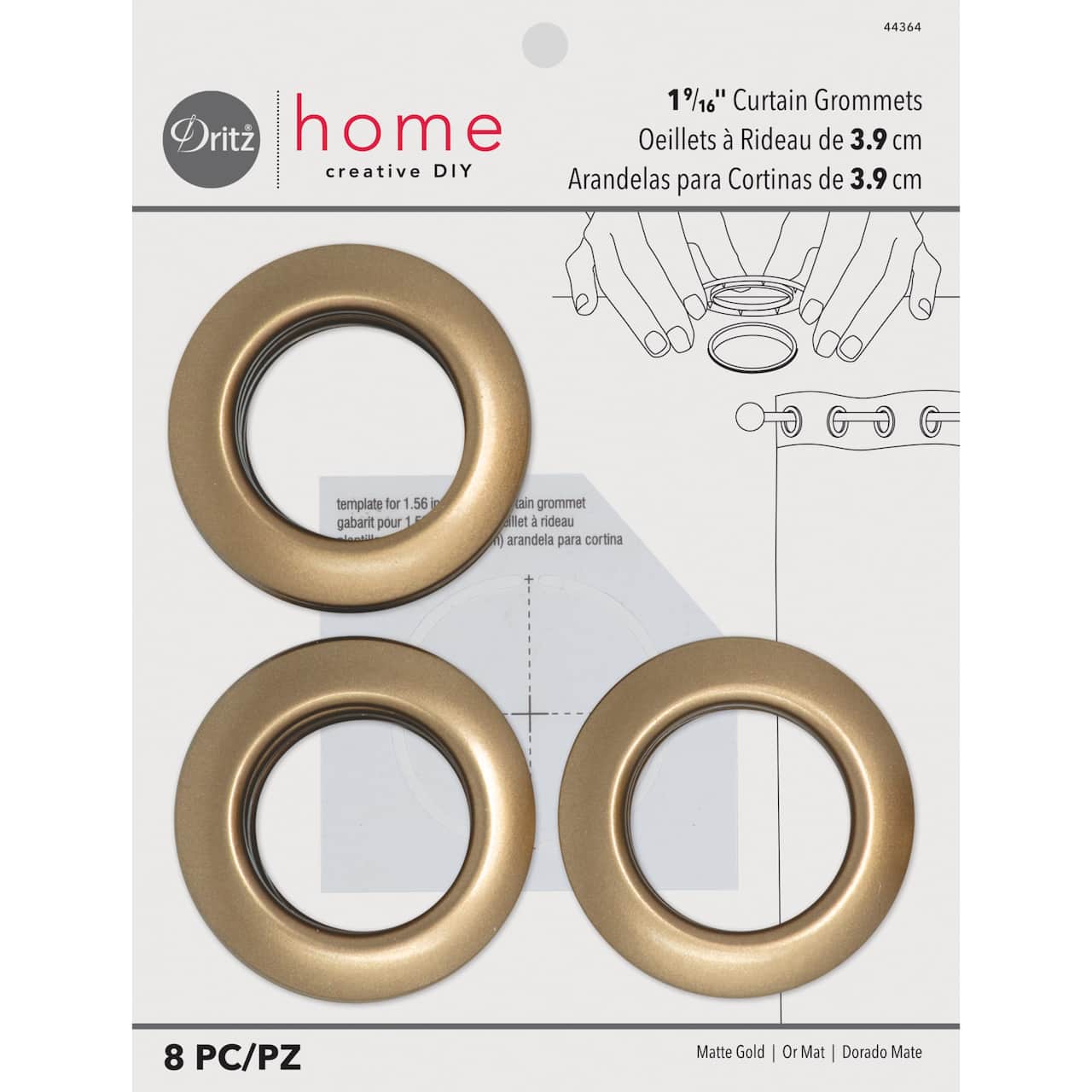 Dritz® Home 1.562" Curtain Grommets, 8ct.